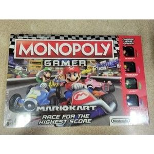 NEW Monopoly Gamer Nintendo Mario Kart Property Trading Game 2018 Hasbro